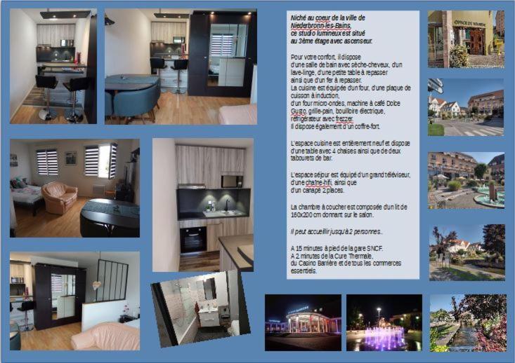 Charmant Studio Classe 3 Etoiles Au Coeur De Niederbronn-Les-Bains Eksteriør billede